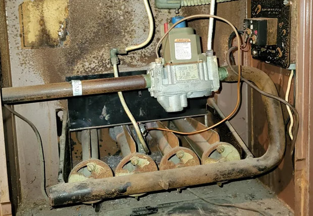 Old Furnace in need of a new HVAC Installation