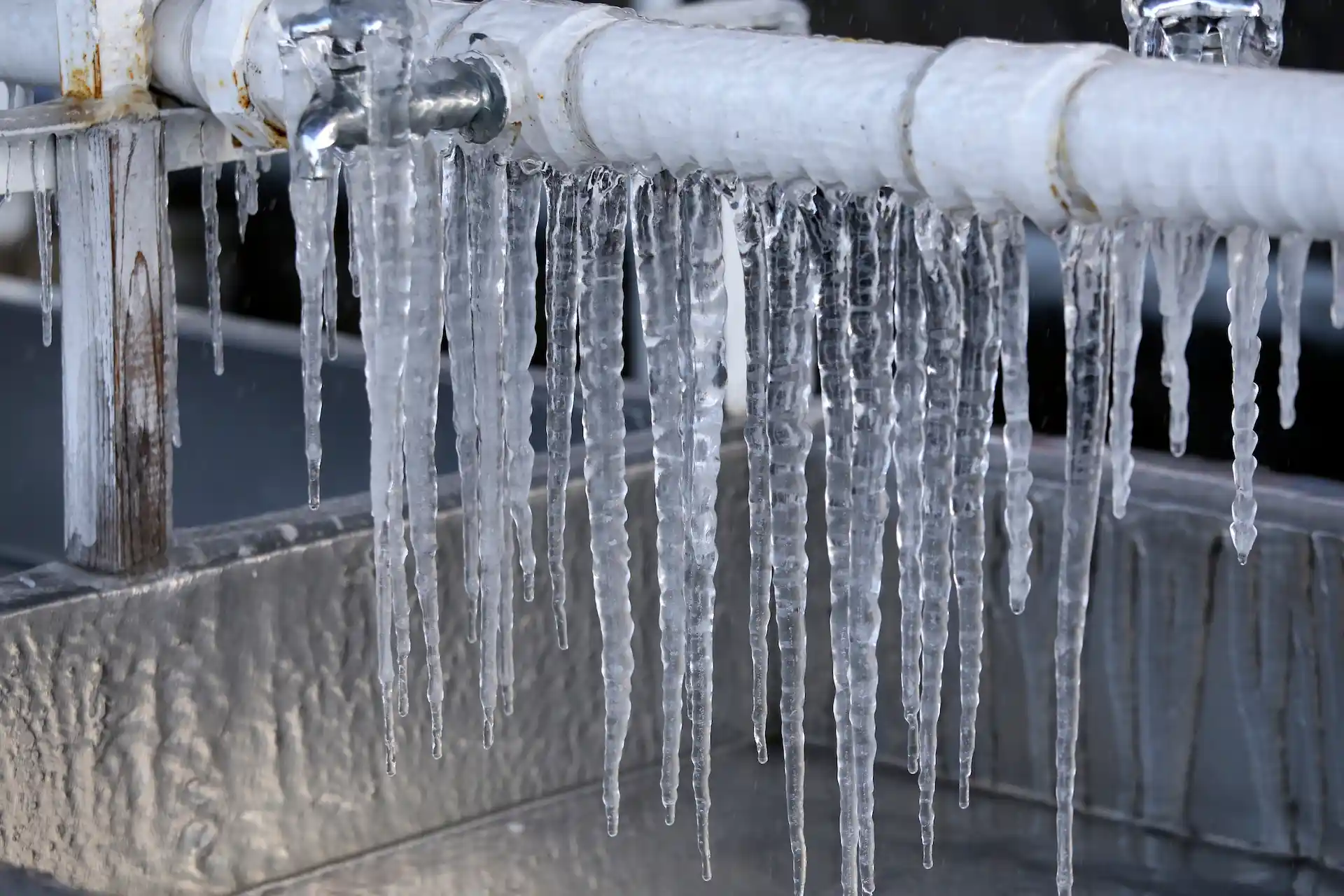 frozen pipe work